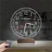 Klasik Tasarım Kişiye Özel Saatli 3D Lamba - Masa Gece Lambası