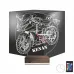 Motorsiklet Motor V2 Kişiye Özel Saatli 3D Lamba - Masa Gece Lambası