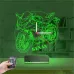 Motorsiklet Motor V2 Kişiye Özel Saatli 3D Lamba - Masa Gece Lambası