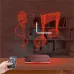 Müzik Nota Mikrofon Kişiye Özel Saatli 3D Lamba - Masa Gece Lambası