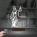 Adalet Kadın Avukat Hediye Terazi Kişiye Özel Saatli 3D Lamba - Masa Gece Lambası