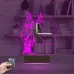 Adalet Kadın Avukat Hediye Terazi Kişiye Özel Saatli 3D Lamba - Masa Gece Lambası