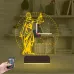 Adalet Kadın Avukat Hediye Terazi Kişiye Özel Saatli 3D Lamba - Masa Gece Lambası