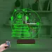 Baykuş Kitap Öğretmene Hediye Kişiye Özel Saatli 3D Lamba - Masa Gece Lambası