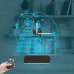Baykuş Kitap Öğretmene Hediye Kişiye Özel Saatli 3D Lamba - Masa Gece Lambası
