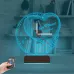 Sevgiliye Hediye Kalp Sonsuzluk Yıldönümü V4 Kişiye Özel Saatli 3D Lamba - Masa Gece Lambası