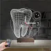 Smile Diş Doktoru Dentist Kişiye Özel Saatli 3D Lamba - Masa Gece Lambası