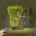 Smile Diş Doktoru Dentist Kişiye Özel Saatli 3D Lamba - Masa Gece Lambası