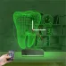 Smile Diş Doktoru Dentist Kişiye Özel Saatli 3D Lamba - Masa Gece Lambası
