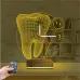 Smile Diş Doktoru Dentist Kişiye Özel Saatli 3D Lamba - Masa Gece Lambası