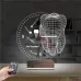 Smile Diş Doktoru Dentist İmplant Kişiye Özel Saatli 3D Lamba - Masa Gece Lambası