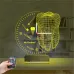 Smile Diş Doktoru Dentist İmplant Kişiye Özel Saatli 3D Lamba - Masa Gece Lambası