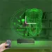 Smile Diş Doktoru Dentist İmplant Kişiye Özel Saatli 3D Lamba - Masa Gece Lambası