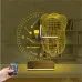 Smile Diş Doktoru Dentist İmplant Kişiye Özel Saatli 3D Lamba - Masa Gece Lambası