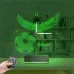 Kara Kartal Futbol Topu Taraftar Kişiye Özel Saatli 3D Lamba - Masa Gece Lambası