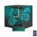 Motor Motorsiklet Motorcu Hediye Kişiye Özel Saatli 3D Lamba - Masa Gece Lambası