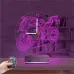 Motor Motorsiklet Motorcu Hediye Kişiye Özel Saatli 3D Lamba - Masa Gece Lambası