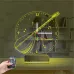 Saz Bağlama Nota Müzik Kişiye Özel Saatli 3D Lamba - Masa Gece Lambası