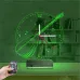 Saz Bağlama Nota Müzik Kişiye Özel Saatli 3D Lamba - Masa Gece Lambası