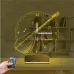 Saz Bağlama Nota Müzik Kişiye Özel Saatli 3D Lamba - Masa Gece Lambası