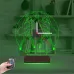 Balerin Bale Kişiye Özel Saatli 3D Lamba - Masa Gece Lambası
