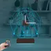 Balerin Bale Kişiye Özel Saatli 3D Lamba - Masa Gece Lambası