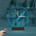 Klarnet Enstrüman Müzik Nota Kişiye Özel Saatli 3D Lamba - Masa Gece Lambası