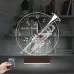 Trompet Enstrüman Müzik Nota Kişiye Özel Saatli 3D Lamba - Masa Gece Lambası