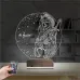 Adalet Kadın Hukuk Avukat Kişiye Özel 3D Lamba - Masa Gece Lambası