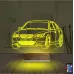 Spor Araba Bmw Kişiye Özel 3D Lamba - Masa Gece Lambası