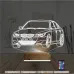 Spor Araba Bmw Kişiye Özel 3D Lamba - Masa Gece Lambası