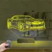 Spor Araba Camaro Kişiye Özel 3D Lamba - Masa Gece Lambası