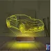Spor Araba Ferrari Kişiye Özel 3D Lamba - Masa Gece Lambası