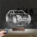 Jeep Phosche Cayanne Kişiye Özel 3D Lamba - Masa Gece Lambası
