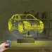 Jeep Phosche Cayanne Kişiye Özel 3D Lamba - Masa Gece Lambası