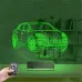 Jeep Phosche Cayanne Kişiye Özel 3D Lamba - Masa Gece Lambası