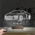 Spor Araba Audi Kişiye Özel 3D Lamba - Masa Gece Lambası