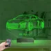 Spor Araba Audi Kişiye Özel 3D Lamba - Masa Gece Lambası