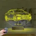 Spor Araba Audi Kişiye Özel 3D Lamba - Masa Gece Lambası