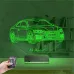 Spor Araba Audi Kişiye Özel 3D Lamba - Masa Gece Lambası