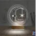 Ay Dede Kişiye Özel 3D Lamba - Masa Gece Lambası