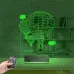Uçan Balon Kişiye Özel 3D Lamba - Masa Gece Lambası