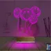 Balon Smile Doğum Günü Kişiye Özel 3D Lamba - Masa Gece Lambası