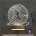 Basketbol Nba Jordan Kişiye Özel 3D Lamba - Masa Gece Lambası