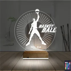 Basketbol Nba Kişiye Özel 3D Lamba - Masa Gece Lambası
