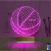 Basketbol Topu Kişiye Özel 3D Lamba - Masa Gece Lambası