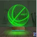 Basketbol Topu Kişiye Özel 3D Lamba - Masa Gece Lambası