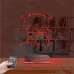 Bateri Baterist Kişiye Özel 3D Lamba - Masa Gece Lambası