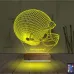 Beyzbol Kask Kişiye Özel 3D Lamba - Masa Gece Lambası
