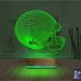 Beyzbol Kask Kişiye Özel 3D Lamba - Masa Gece Lambası